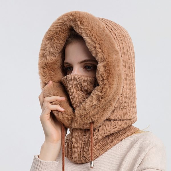 Winter Hat Outdoor Cycling Head Cover Cold Ski Hat Warm Neck Mask Integrated Cold Cover Head Hat - Image 6