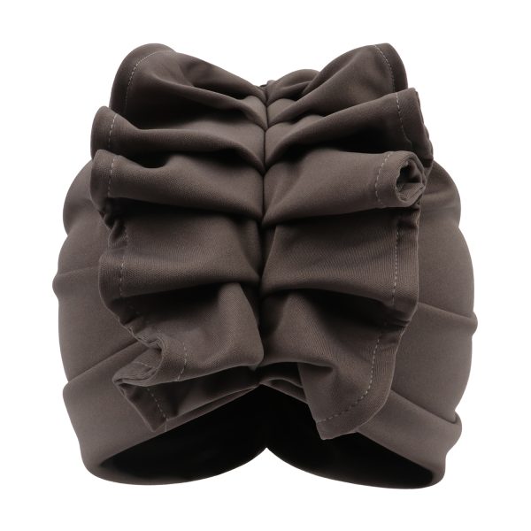 African Lady Head Wraps Soild Color Headscarf Bonnet Cancer Chemo Hat Muslim Turbans  NEW Ruffled Turban Cap for Women - Image 5
