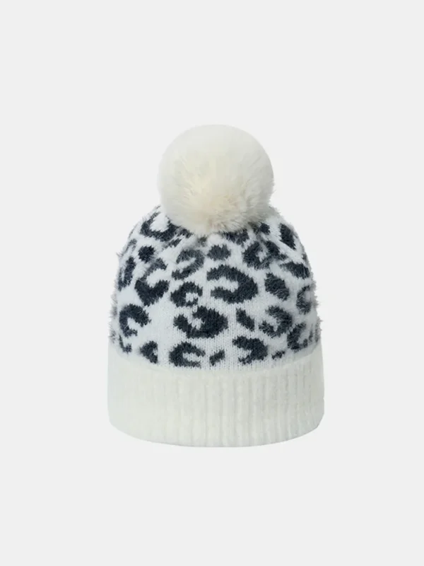 Leopard Hat with Pompom - Image 7