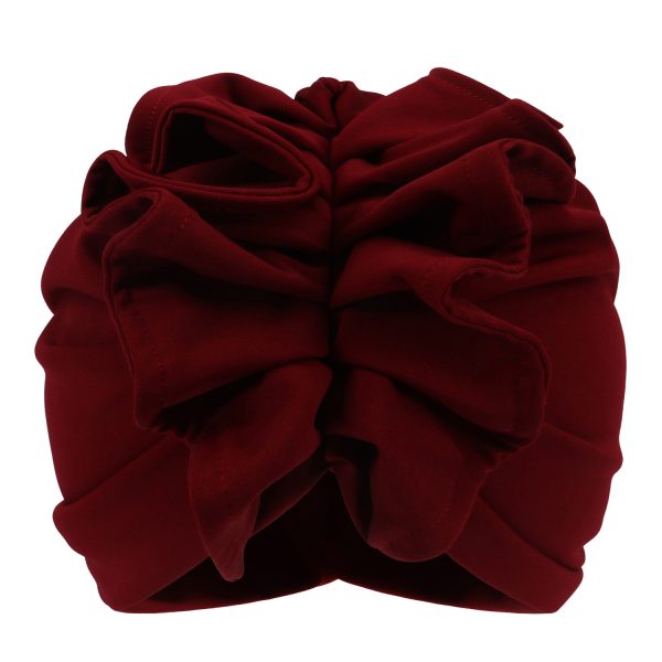African Lady Head Wraps Soild Color Headscarf Bonnet Cancer Chemo Hat Muslim Turbans  NEW Ruffled Turban Cap for Women - Image 7