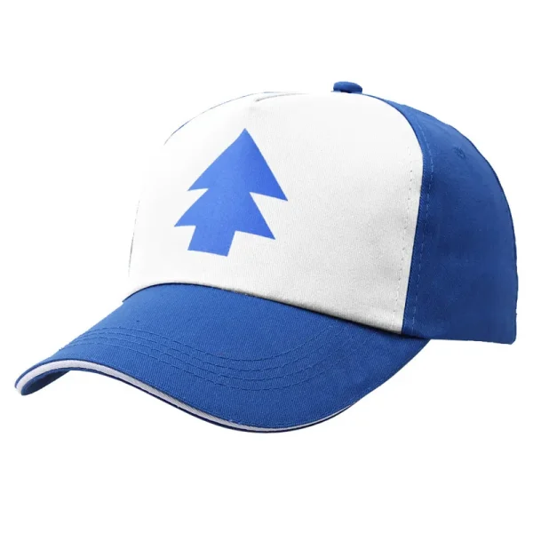 Cartoon Pines Hats Gravity Falls Dipper Baseball Caps Cosplay Accessories Hat Canvas Adjustable Boys Cotton Pine Cap Gift - Image 2
