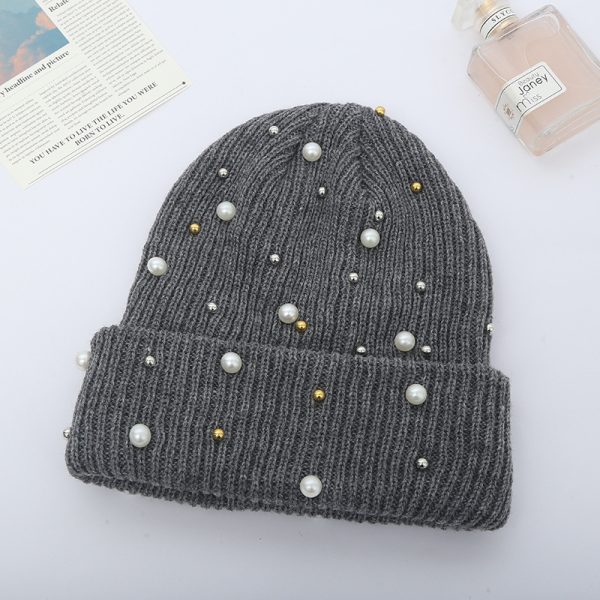 Autumn and winter Korean version wool hat cute fashion solid color knitted hat Fried Dough Twists pullover pointed hat - Image 3