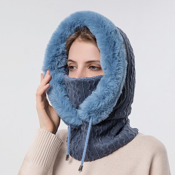 Winter Hat Outdoor Cycling Head Cover Cold Ski Hat Warm Neck Mask Integrated Cold Cover Head Hat - Image 2