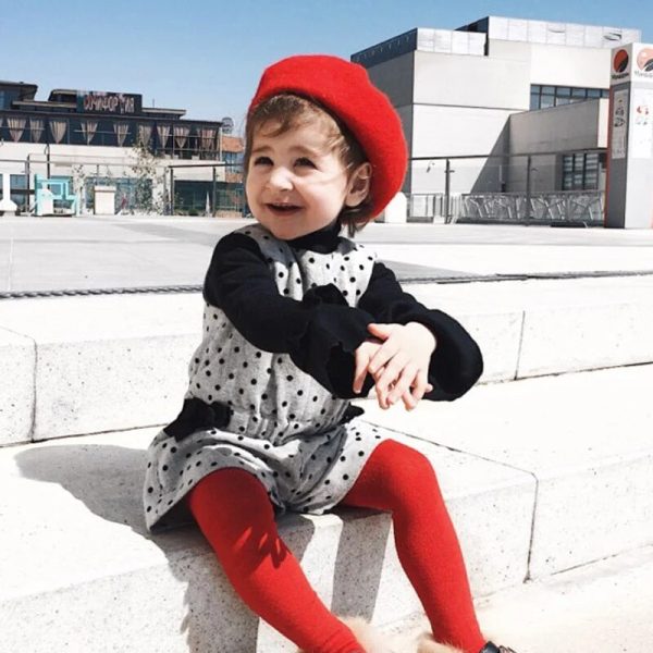 Wool Baby Girl Hat Winter Autumn Kids Beret Hat for Girls Accessories Fashion Baby Cap Infant Stuff 2-8Y - Image 3