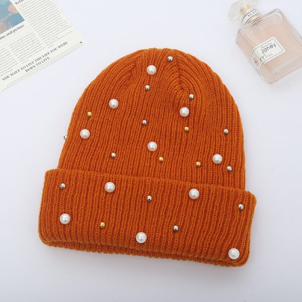 Autumn and winter Korean version wool hat cute fashion solid color knitted hat Fried Dough Twists pullover pointed hat - Image 4